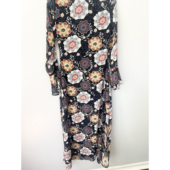Vtg  Y2K Forever 21 Maxi Dress Size Small Black Whimsey Goth Fairy Grunge Gypsy - Picture 10 of 13